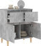 vidaXL - Dressoir - 60x35x70 - cm - bewerkt - hout - betongrijs