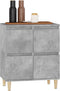 vidaXL - Dressoir - 60x35x70 - cm - bewerkt - hout - betongrijs