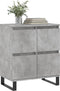 vidaXL - Dressoir - 60x35x70 - cm - bewerkt - hout - betongrijs
