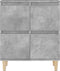 vidaXL - Dressoir - 60x35x70 - cm - bewerkt - hout - betongrijs