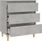 vidaXL - Dressoir - 60x35x70 - cm - bewerkt - hout - betongrijs