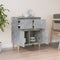 vidaXL - Dressoir - 60x35x70 - cm - bewerkt - hout - betongrijs