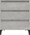 vidaXL - Dressoir - 60x35x70 - cm - bewerkt - hout - betongrijs