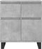 vidaXL - Dressoir - 60x35x70 - cm - bewerkt - hout - betongrijs