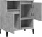 vidaXL - Dressoir - 60x35x70 - cm - bewerkt - hout - betongrijs