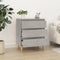 vidaXL - Dressoir - 60x35x70 - cm - bewerkt - hout - betongrijs