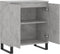 vidaXL - Dressoir - 60x35x70 - cm - bewerkt - hout - betongrijs