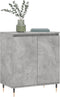 vidaXL - Dressoir - 60x35x70 - cm - bewerkt - hout - betongrijs