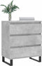 vidaXL - Dressoir - 60x35x70 - cm - bewerkt - hout - betongrijs