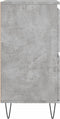 vidaXL - Dressoir - 60x35x70 - cm - bewerkt - hout - betongrijs
