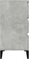 vidaXL - Dressoir - 60x35x70 - cm - bewerkt - hout - betongrijs