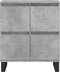 vidaXL - Dressoir - 60x35x70 - cm - bewerkt - hout - betongrijs