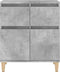 vidaXL - Dressoir - 60x35x70 - cm - bewerkt - hout - betongrijs