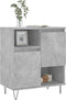 vidaXL - Dressoir - 60x35x70 - cm - bewerkt - hout - betongrijs