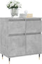 vidaXL - Dressoir - 60x35x70 - cm - bewerkt - hout - betongrijs