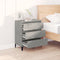 vidaXL - Dressoir - 60x35x70 - cm - bewerkt - hout - betongrijs
