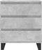 vidaXL - Dressoir - 60x35x70 - cm - bewerkt - hout - betongrijs