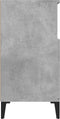 vidaXL - Dressoir - 60x35x70 - cm - bewerkt - hout - betongrijs