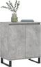vidaXL - Dressoir - 60x35x70 - cm - bewerkt - hout - betongrijs