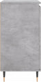 vidaXL - Dressoir - 60x35x70 - cm - bewerkt - hout - betongrijs