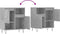 vidaXL - Dressoir - 60x35x70 - cm - bewerkt - hout - betongrijs