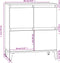 vidaXL - Dressoir - 60x35x70 - cm - bewerkt - hout - betongrijs