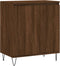 vidaXL - Dressoir - 60x35x70 - cm - bewerkt - hout - bruin - eikenkleur