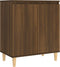 vidaXL - Dressoir - 60x35x70 - cm - bewerkt - hout - bruin - eikenkleur