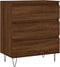 vidaXL - Dressoir - 60x35x70 - cm - bewerkt - hout - bruin - eikenkleur