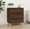 vidaXL - Dressoir - 60x35x70 - cm - bewerkt - hout - bruin - eikenkleur