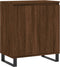 vidaXL - Dressoir - 60x35x70 - cm - bewerkt - hout - bruin - eikenkleur