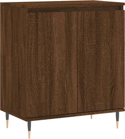 vidaXL - Dressoir - 60x35x70 - cm - bewerkt - hout - bruin - eikenkleur