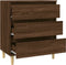 vidaXL - Dressoir - 60x35x70 - cm - bewerkt - hout - bruin - eikenkleur