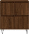 vidaXL - Dressoir - 60x35x70 - cm - bewerkt - hout - bruin - eikenkleur