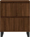vidaXL - Dressoir - 60x35x70 - cm - bewerkt - hout - bruin - eikenkleur
