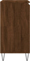 vidaXL - Dressoir - 60x35x70 - cm - bewerkt - hout - bruin - eikenkleur