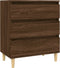 vidaXL - Dressoir - 60x35x70 - cm - bewerkt - hout - bruin - eikenkleur