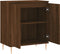 vidaXL - Dressoir - 60x35x70 - cm - bewerkt - hout - bruin - eikenkleur
