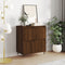 vidaXL - Dressoir - 60x35x70 - cm - bewerkt - hout - bruin - eikenkleur