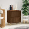 vidaXL - Dressoir - 60x35x70 - cm - bewerkt - hout - bruin - eikenkleur