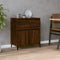 vidaXL - Dressoir - 60x35x70 - cm - bewerkt - hout - bruin - eikenkleur