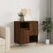 vidaXL - Dressoir - 60x35x70 - cm - bewerkt - hout - bruin - eikenkleur