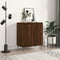 vidaXL - Dressoir - 60x35x70 - cm - bewerkt - hout - bruin - eikenkleur