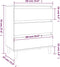 vidaXL - Dressoir - 60x35x70 - cm - bewerkt - hout - bruin - eikenkleur