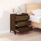 vidaXL - Dressoir - 60x35x70 - cm - bewerkt - hout - bruin - eikenkleur