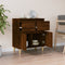 vidaXL - Dressoir - 60x35x70 - cm - bewerkt - hout - bruin - eikenkleur