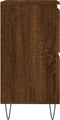 vidaXL - Dressoir - 60x35x70 - cm - bewerkt - hout - bruin - eikenkleur