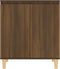 vidaXL - Dressoir - 60x35x70 - cm - bewerkt - hout - bruin - eikenkleur