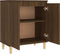 vidaXL - Dressoir - 60x35x70 - cm - bewerkt - hout - bruin - eikenkleur