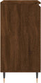 vidaXL - Dressoir - 60x35x70 - cm - bewerkt - hout - bruin - eikenkleur